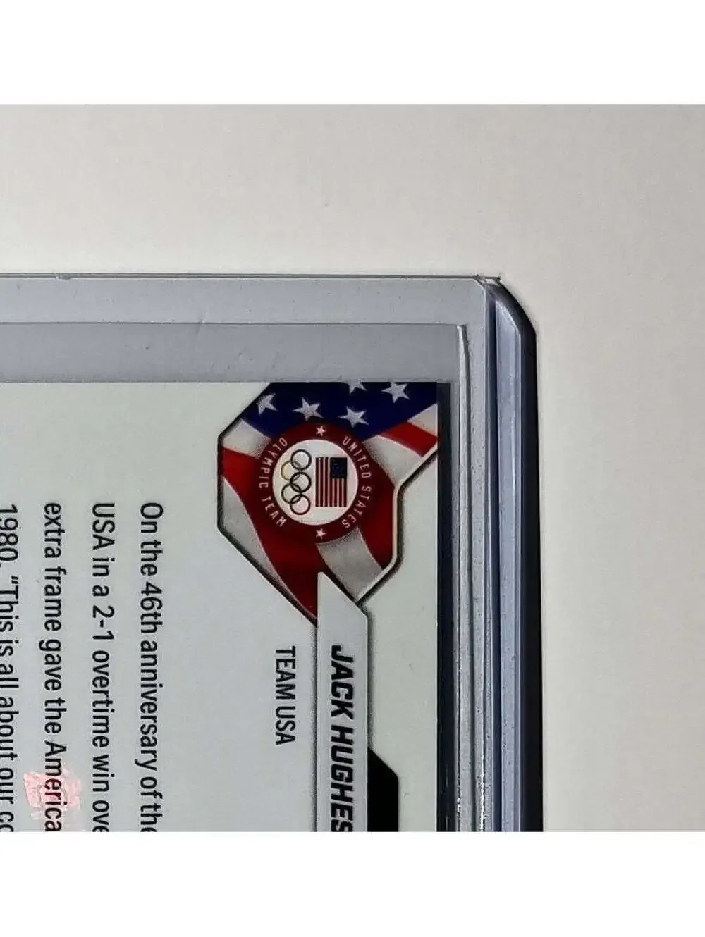 Jack Hughes 2026 Topps Now #18 Golden Goal Team USA Hockey Olympics Card